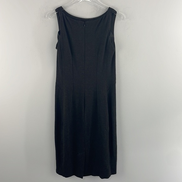 M.M. Lafleur Lydia Dress Cinder Gray Ponte Sheath Dress Sz 8 - Picture 3 of 7